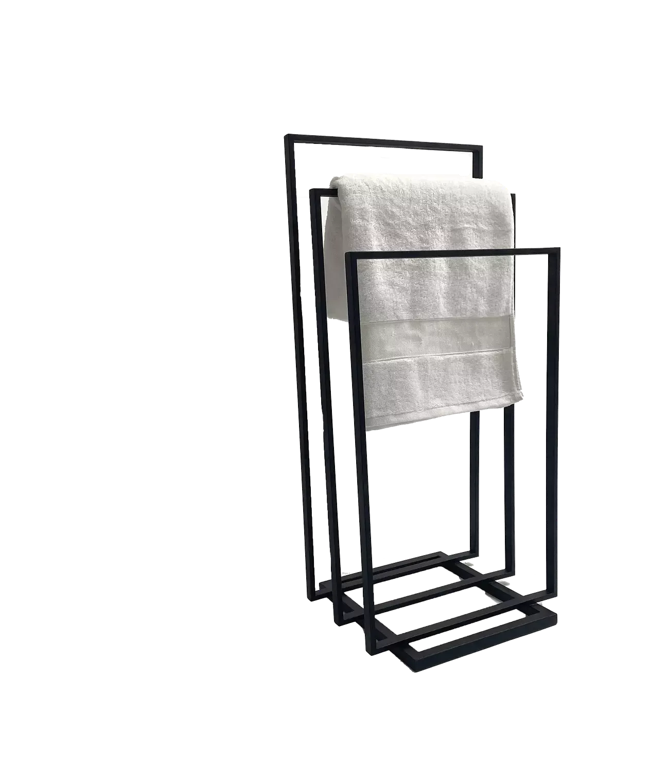 The Triple Towel Rack – Black