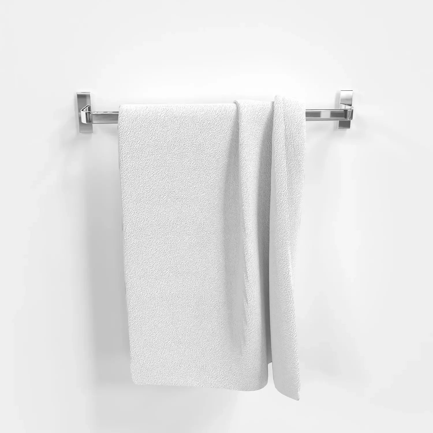 The Single Towel Rack – Silver