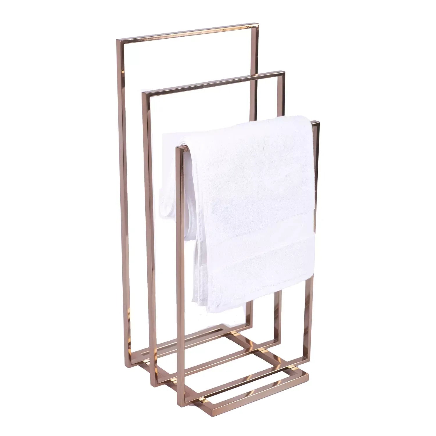 The Triple Towel Rack – Rose Gold